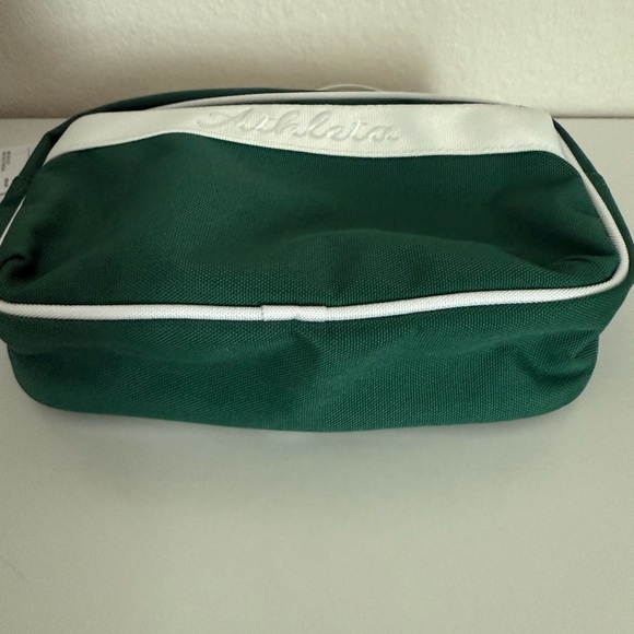 Athleta All About Large Canvas Belt Bag Green & White - Picture 6 of 8